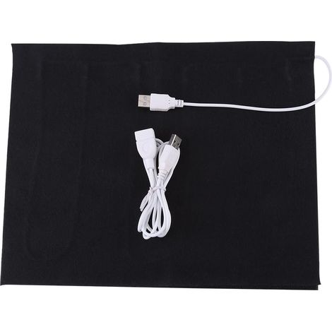 Coussin Chauffant USB 5 V, Chauffe-tissu électrique Cousable en Toute sécurité pour Lit D'animal de Compagnie avec Câble USB de 1,5 M (1/5)