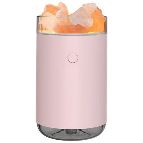 Diffuseur de sel humidificateur USB Aroma Desktop avec effet de lumière colorée rose (1/5)