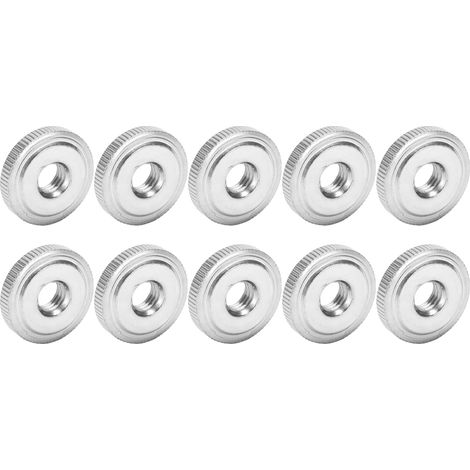 10 écrous moletés à tête simple couche en acier au carbone, GB807 (1/5)