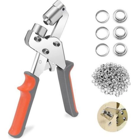Lot de 500 œillets,acier,rubber,10mm,17mm,22cmx14cm,cuir,tissu,bâche (1/3)