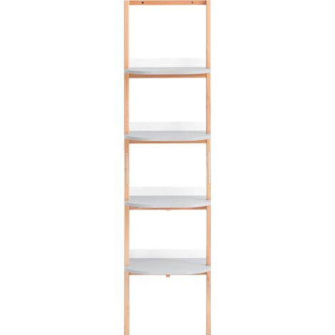 SoBuy 4 Tiers Ladder Shelf Bookshelf Storae Display Shelf Wall Shelf,HSTR02-K-HG
