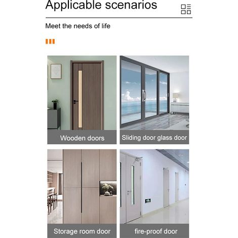 Poignées adhésives pour tiroirs et placards en alliage d'aluminium, sans perçage, idéales pour cuisines, fenêtres et portes coulissantes. (1/5)