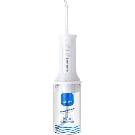 Hydropulseur portable sans fil 230ml – 5 modes, étanche IPX7, rechargeable, 5 embouts, pour hygiène bucco-dentaire maison (1/5)