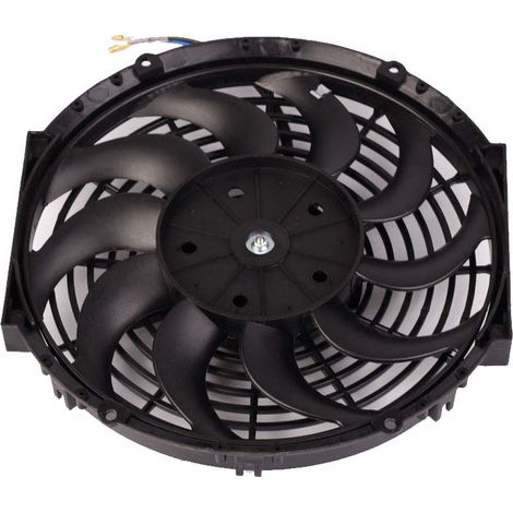 Ventilateur de refroidissement électrique pour radiateur de 30 cm (12 pouces), moteur de 80 W, débit d'air élevé de 1700 CFM. (1/2)