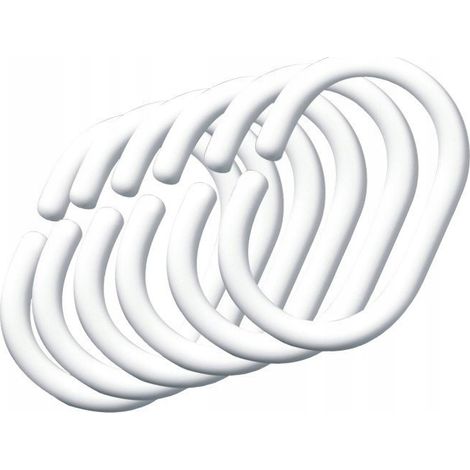 Duschvorhangringe, 12er-Set
