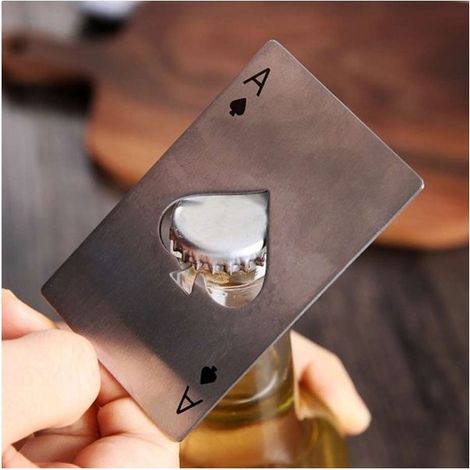 Ouvre-bouteille imitation carte As de Pique décapsuleur (1/2)
