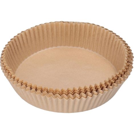 Lot de 50 feuilles de papier sulfurisé jetables pour friteuses à air, antiadhésives, pour une cuisson et une pâtisserie plus faciles et un nettoyage simplifié.-AquaForge (1/5)