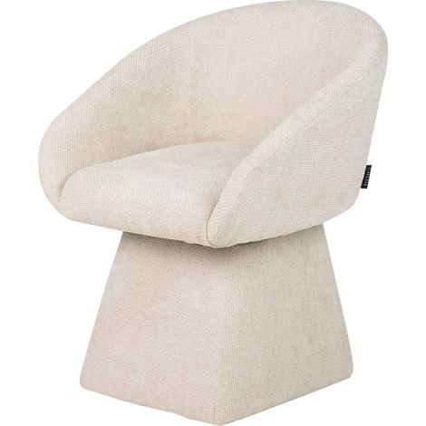 Silla Chenilla Beige Sylph Giratoria 63X65X72 Cm