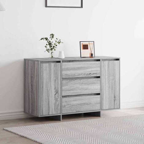 Sideboard Graues Sonoma 120 x 41 x 75 cm Holzwerkstoff