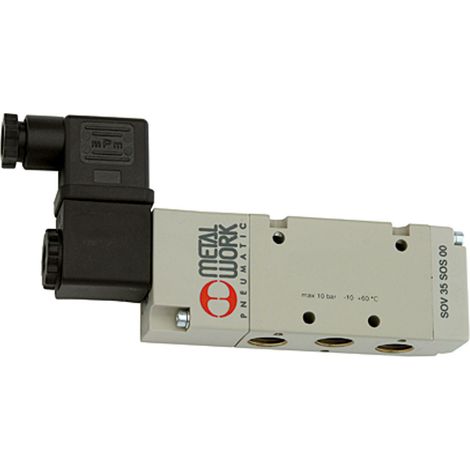 Riegler 5/2-Wegeventil, elpn., ext. Steuerl., monostabil, G 3/8, 230 V AC
