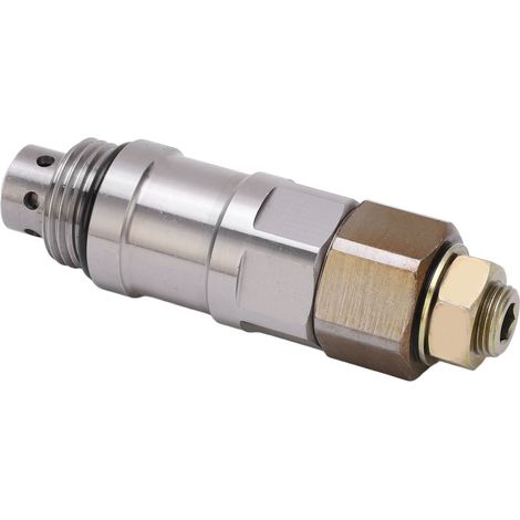 Soupape de trop-plein en acier standard robuste et résistante pour engins de chantier et pelles mécaniques (1/5)