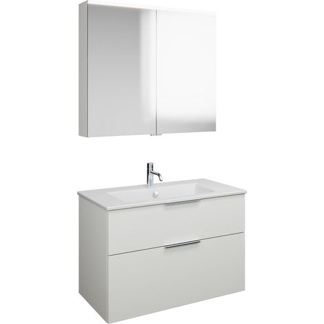 burgbad Eqio Set, bestehend aus Spiegelschrank,
