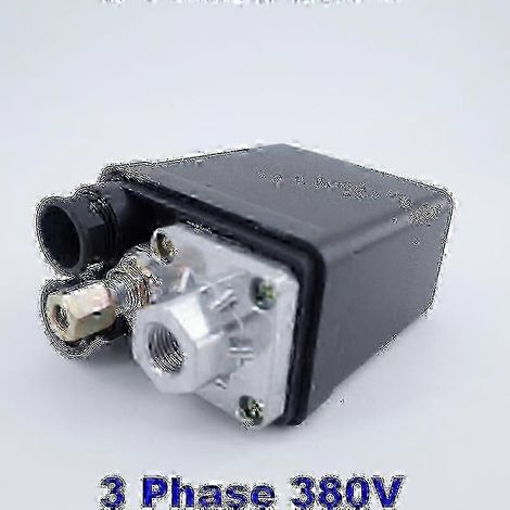 Pressostat de compresseur d'air industriel 380 V 20 A triphasé - 10 bars, 175 PSI (1/5)