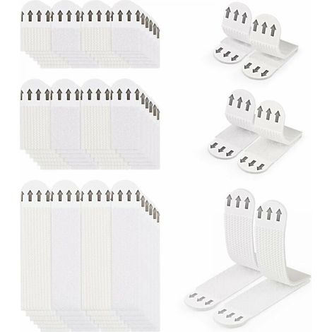 36 pares (72 tiras) de tiras adhesivas para colgar cuadros sin necesidad de taladrar, tiras para colgar fotos, tiras adhesivas para colgar cuadros, tiras para marcos de pared que no dañan la pared.