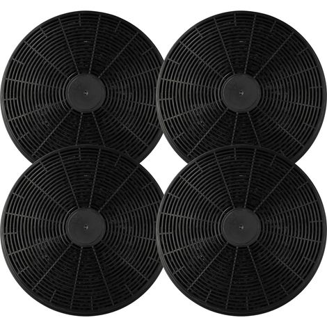 4 Pièces 17.5x2.5 cm Circulation D'air Filtre à Charbon Hotte, Universel Filtre Hotte Aspirante Charbon, Circulaire Filtre Actif Compatible avec de Multiples Marques et Modèles pour Hotte de Cuisine (1/5)