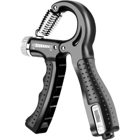 Muscleur De Main Avec Comptage, 10-60 Kg Réglable Exerciseur Des Doigts, Musculation Avant Bras, Pince À Main, Appareils De Renforcement Musculaire(En retard)