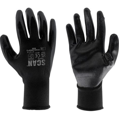 Premium Scan Seamless Inspection Gloves - Extra Large (Size 10), Pack of 12