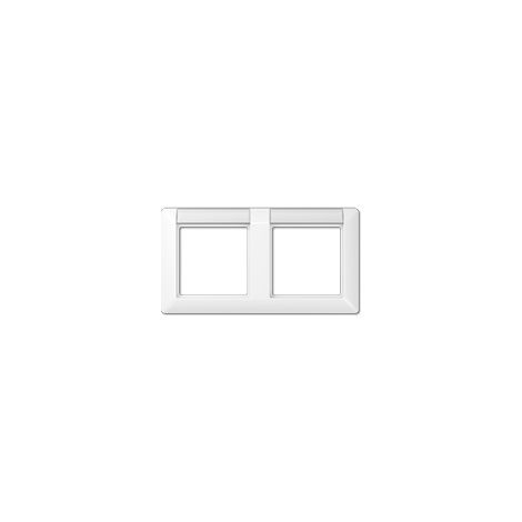 Plaque de finition Jung as 5820 na ww 2 postes blanc
