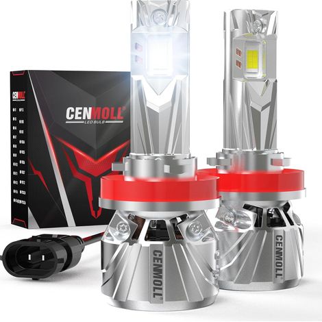 H11 LED Anti Error Bulb, 140W 36000LM Brightness 700% Beam Angle Adjustable 360 Degrees, Cool White 6000K Led Bulb H11 H9 H8 12V 24V Built-in Canbus Driver, Plug (1/5)