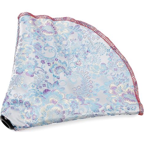 Car modification accessories, Chinese style dust cover, trendy gear shift dust cover, floral pattern - light blue (1/4)
