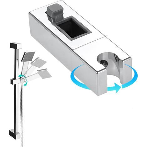 Adjustable Rectangular Shower Head Holder Sliding Bracket for Bathroom (1/5)