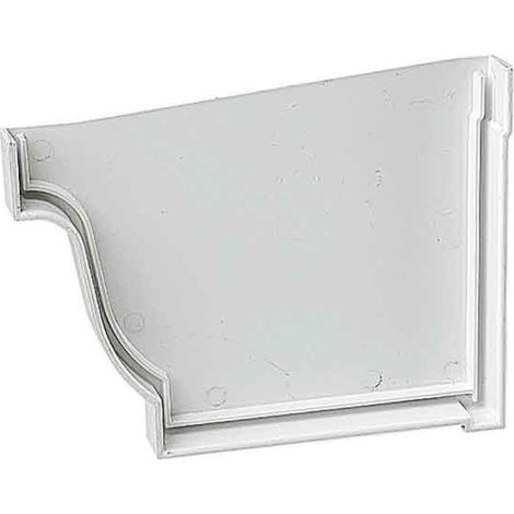 Tapa Accesorio Izquierda Cuadrado Serie Alfa FGC30 PVC Canalón JIMTEN
