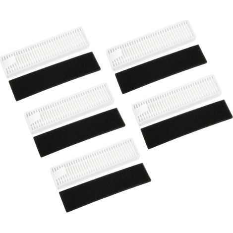 Paquete de 5 filtros HEPA para aspiradoras Ecovacs Deebot Slim 2 y Ecovacs Conga. (1/5)