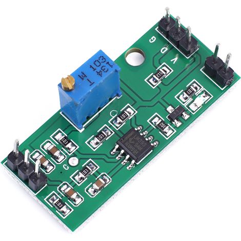 Module comparateur de tension LM393 : mise en forme précise et ajustable du signal, double sortie de niveau élevé, LED (1/3)