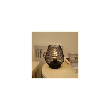 Lanterne LED noire en métal à piles pour mariages, fêtes, événements dans la cour, utilisation intérieure et extérieure