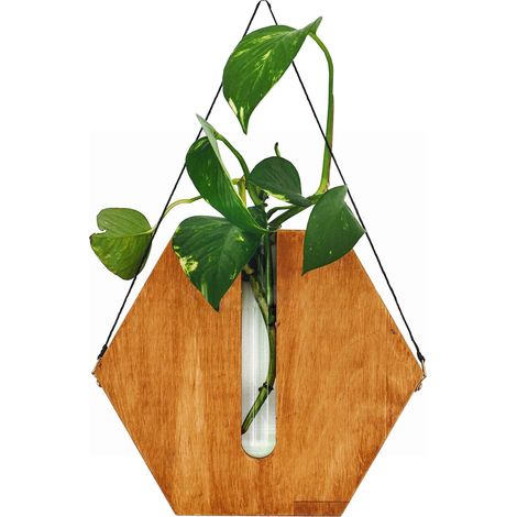 【Cache-pot】 【Brand name not specified】 【100% wood】 【Bohemian Style】
Cache-pot mural intérieur en bois rustique naturel avec corde, pot de fleurs suspendu décoration maison bohème (1 pièce, couleur ma (1/5)
