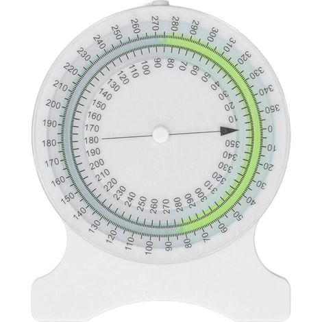 Crezuo Green Inclinometer für die Physiotherapie, wasserdicht, blasenfrei, präzise Messungen, für Studenten und Fachkräfte - Crezuo