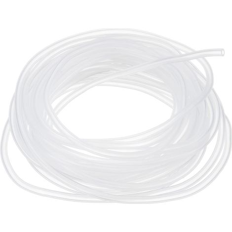 1/8" ID x 3/16" OD Tube en Silicone, 1 Rouleau 16,4ft Tuyau en Silicone Flexible Transparent pour le Brassage à Domicile Transfert d'Eau Air Liquide (1/5)