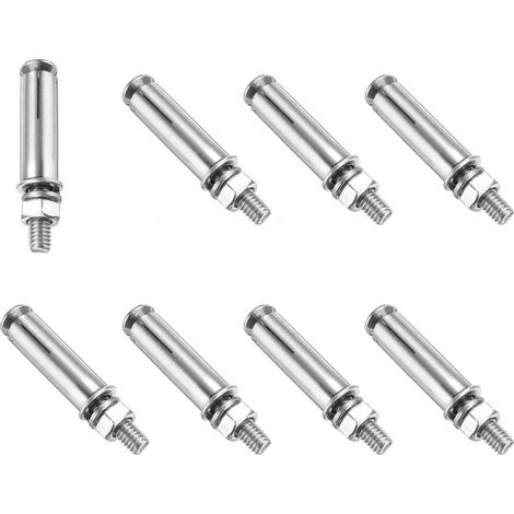 M6x50mm Spreizdübel – 8er-Pack – Edelstahl 304 – Hochfeste Verankerung für Beton und Mauerwerk – Für den Innen- und Außenbereich – Silber (1/4)