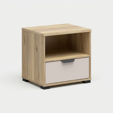 Table de chevet avec tiroir et niche ouverte Chuck (1/5)