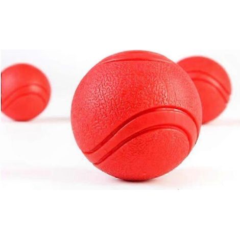 Set mit 3 robusten Hundebällen, interaktives Hüpfspielzeug zur Zahnreinigung, aus Naturkautschuk, perfekt für Welpen und erwachsene Hunde (1/5)