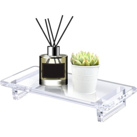 Acrylic Soap Holder with Clear Acrylic Bathroom Tray, for Perfume, Soap Rings, Earrings and Necklace (1/5)