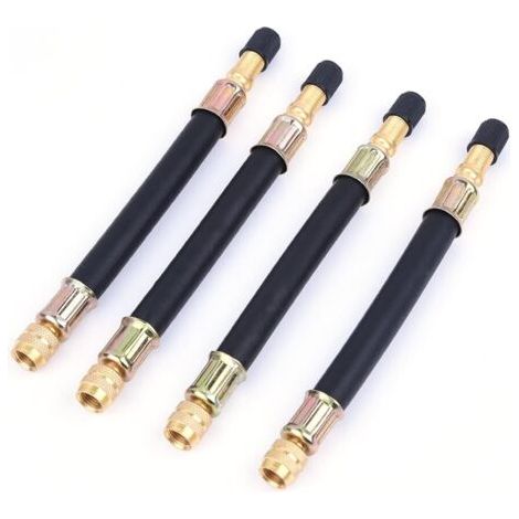 royaluxe-Adaptateurs d'extension de tige de valve de pneu, adaptateur d'extension de valve d'extension 4 pièces 140 mm adaptateur de transit de roue pour valve de pneu de moto de camion de camping-car