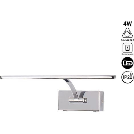 Barcelona Led – Applique murale LED dimmable 4W – Batterie rechargeable – Autonomie 6-7h – Angle 120° – IRC >80 pour éclairage optimal