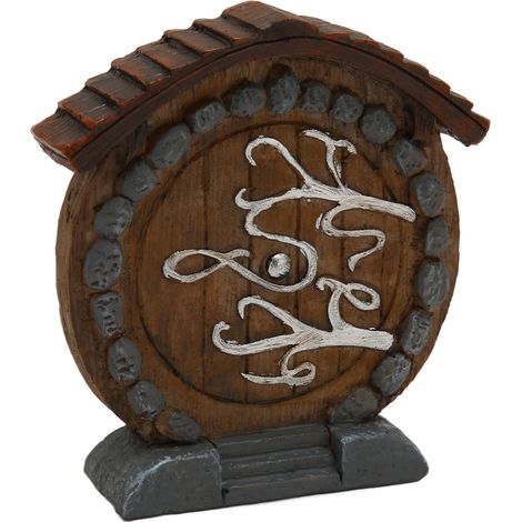 Statue de portail féerique : Porte féerique miniature en résine lisse et résistante, décoration exquise et amusante pour la chambre ou le jardin.