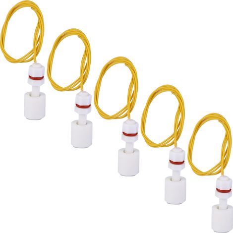 5 pièces interrupteur à flotteur PP pour cuve d'eau piscine capteur de niveau liquide régulateur P3508 (1/5)