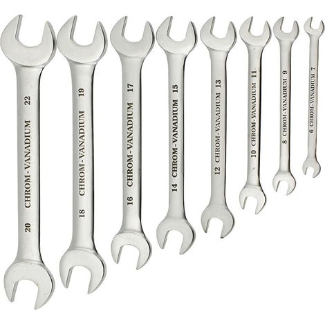 kwb 470300 Doppel-Maulschlüssel-Satz 8teilig Schlüsselweite (Metrisch) 02 - 56 mm (1/2)