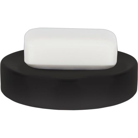 Porte Savon Céramique Tube-Matt Noir Mat (1/2)