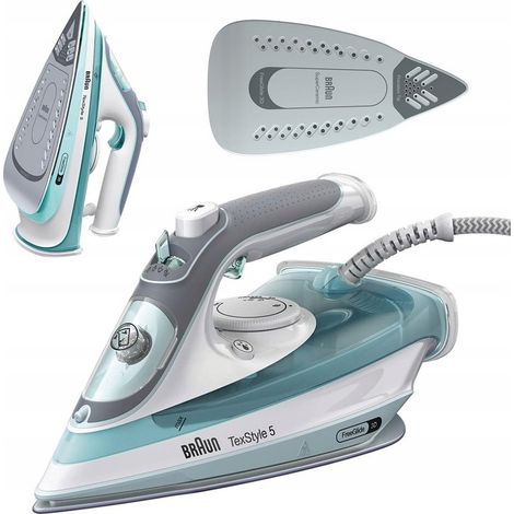 Plancha de vapor Braun SI5017GR de 2700 W con sistema antigoteo y revestimiento cerámico TexStyle 5