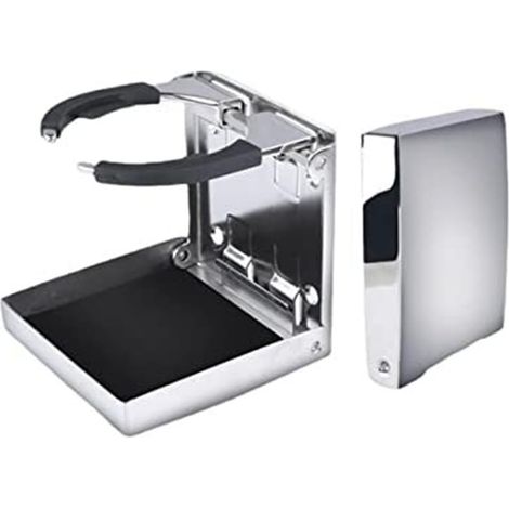 Porte-gobelet Pliable en Acier Inoxydable, avec Vis, Porte-Boissons Poli for Yachts (1/5)