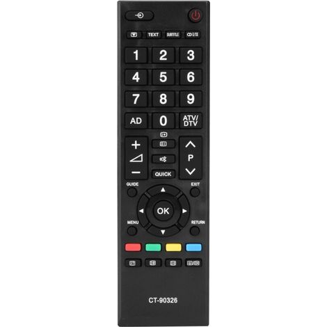 Télécommande de remplacement TV multifonction CT-90326 pour contrleur Toshiba (1/5)