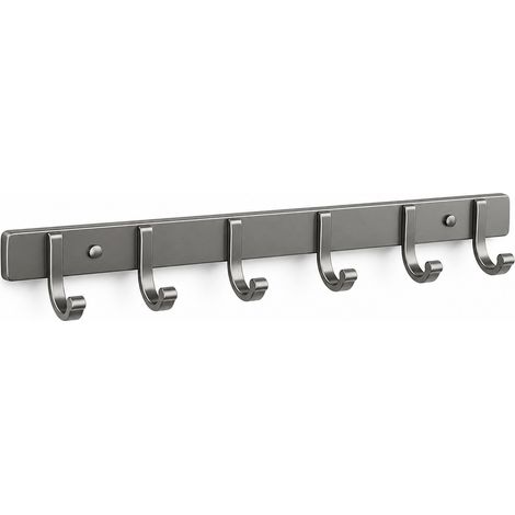 Selbstklebender Hakenhalter mit 6 Haken ohne Bohren für Badezimmer (1/5)