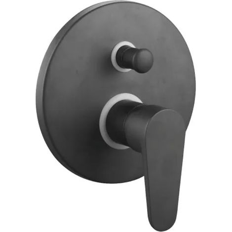 RUBINETTO MISCELATORE MONOCOMANDO INCASSO DOCCIA NERO OPACO SERIE PINK 2.0 1/2 NERO OPACO