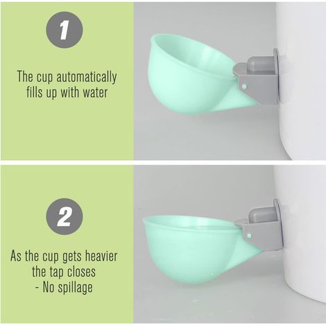 Abreuvoir Automatique pour Poules et Volailles Kit de Tasses d'arrosage Automatique pour Seau et Tuyau Mangeoire d'eau pour Oiseaux Canards Cour Arrière