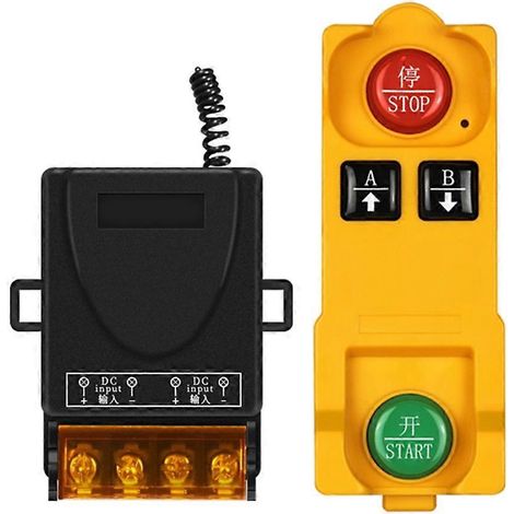Interrupteur sans fil DC 12-48V avec télécommande et relais radio 433MHz (1/4)