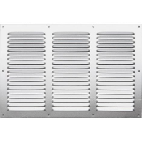 CENTRALE BRICO Grille d'aération aluminium anodisé, L.20 x l.30 cm